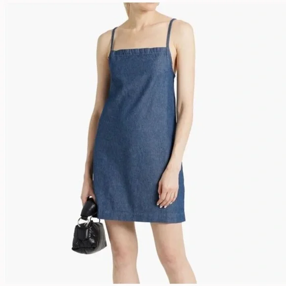 rag & bone Blue Denim Mini Dress - Picture 1 of 6